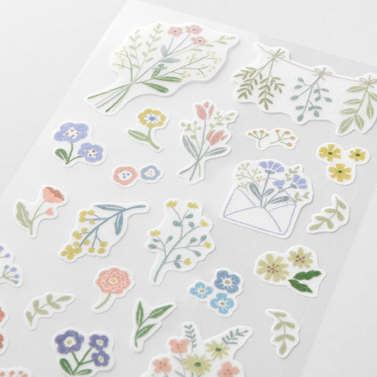 Midori Two Sheets Stickers | Flower