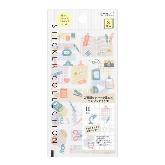 Midori Two Sheets Stickers | Stationery