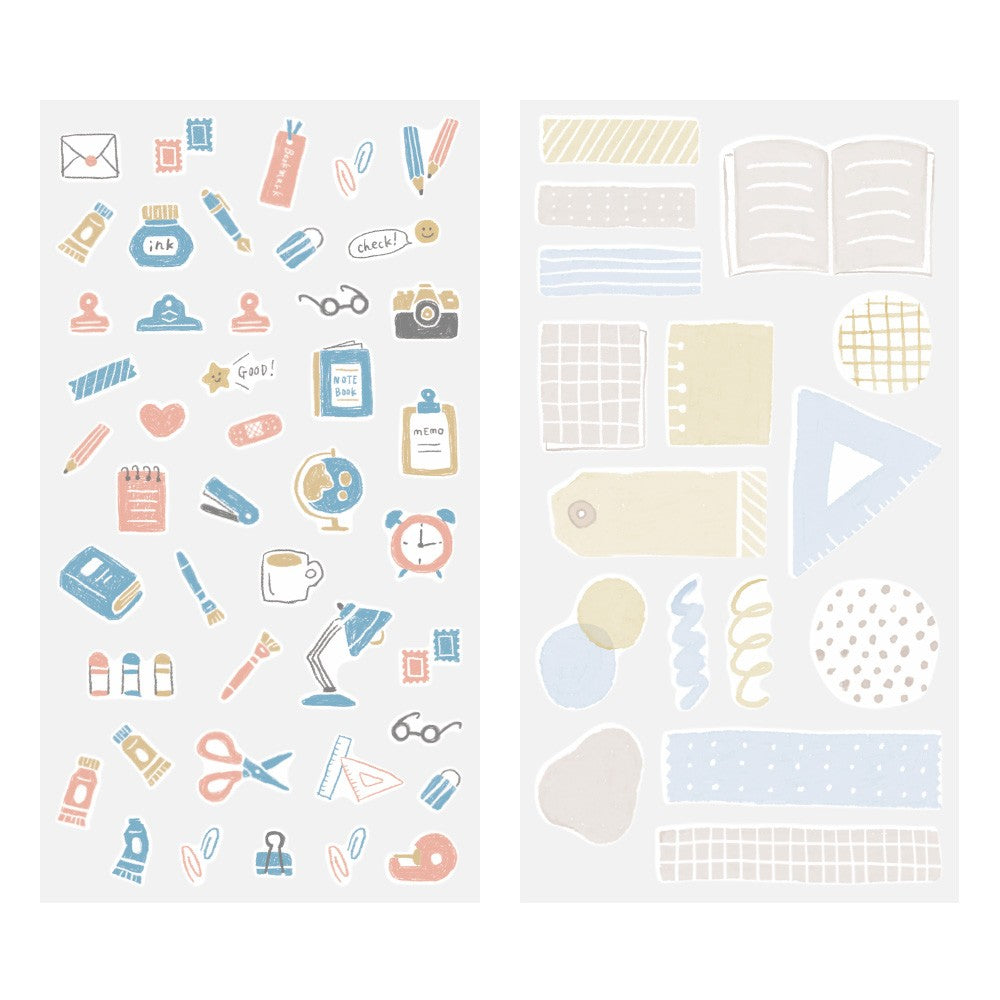 Midori Two Sheets Stickers | Stationery