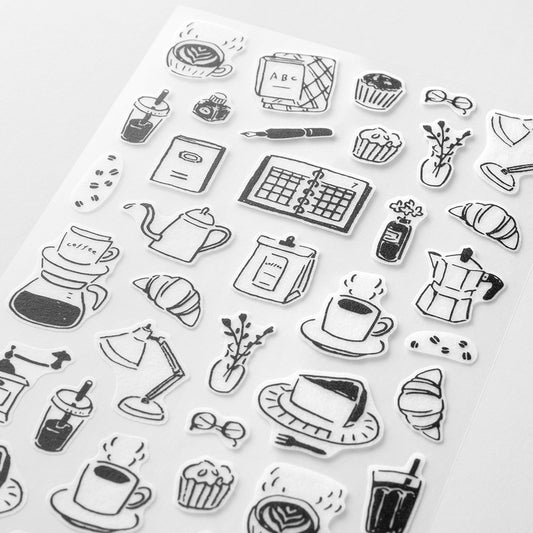Midori Two Sheets Stickers | Monotone Café
