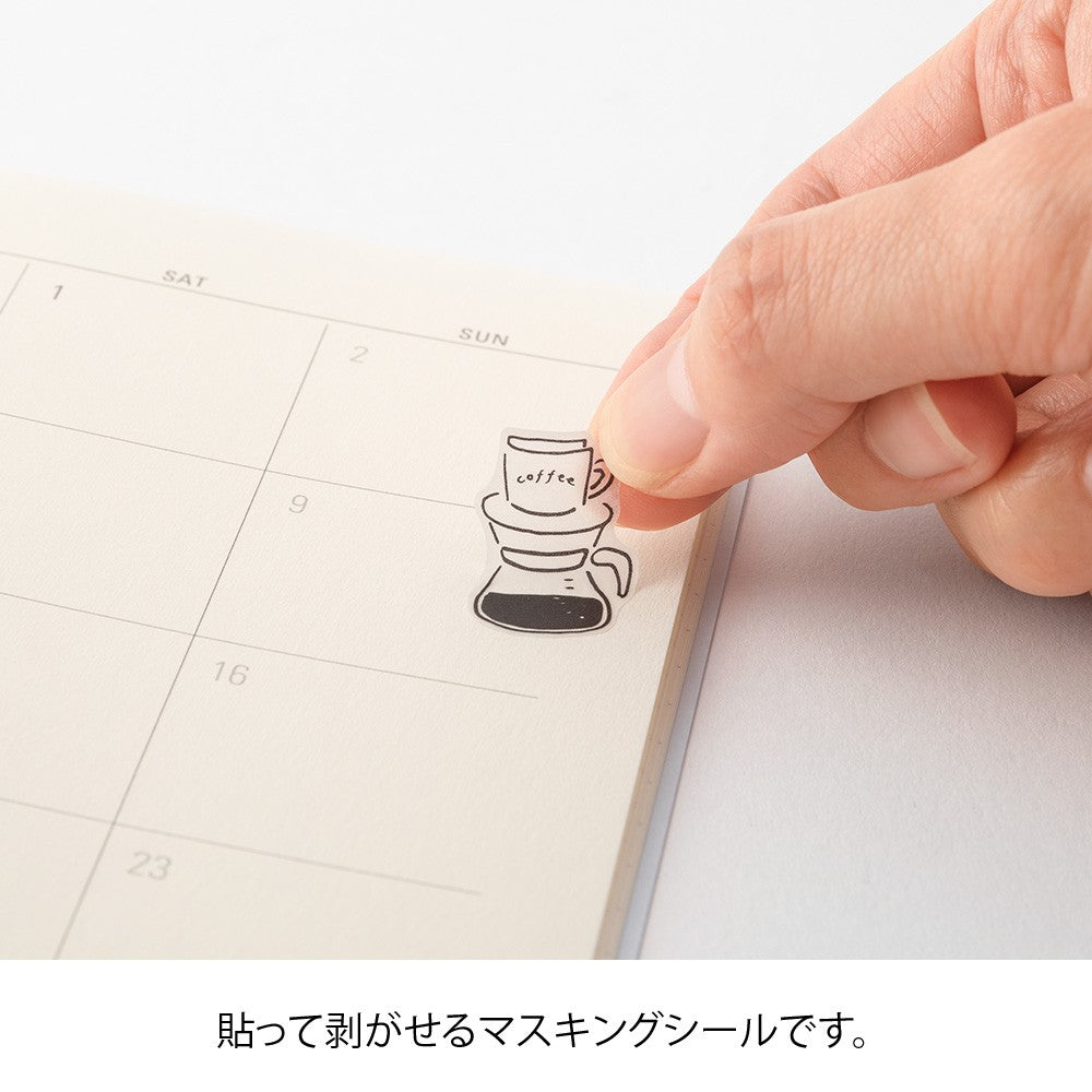 Midori Two Sheets Stickers | Monotone Café