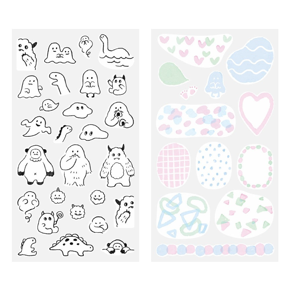 Midori Two Sheets Stickers | Monster
