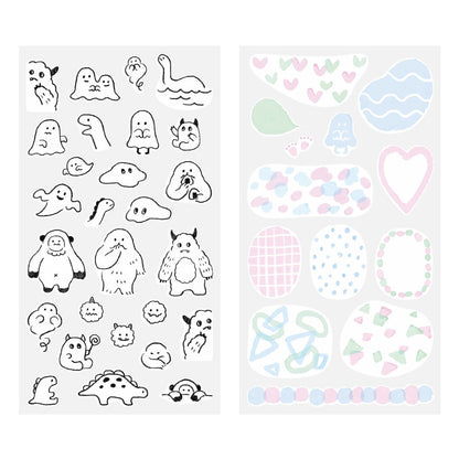 Midori Two Sheets Stickers | Monster