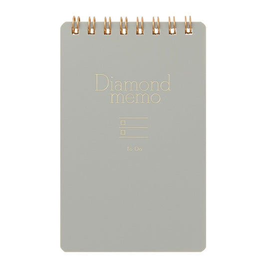 Midori Diamond Memo M Notebook | To Do Gray