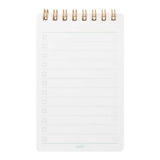 Midori Diamond Memo M Notebook | To Do Gray