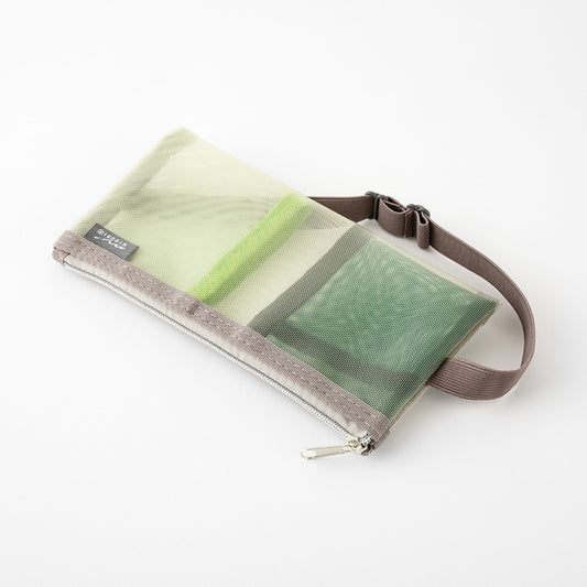 Etui Midori Book band Pen Mesh w kolorze zielonym.