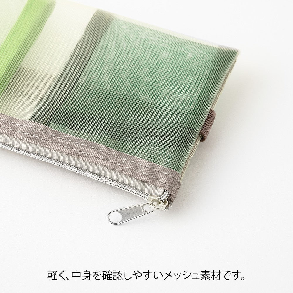 Etui Midori Book band Pen Mesh w kolorze zielonym.