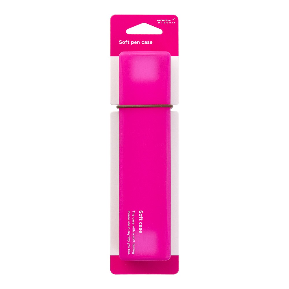Piórnik Midori Soft Case Różowy