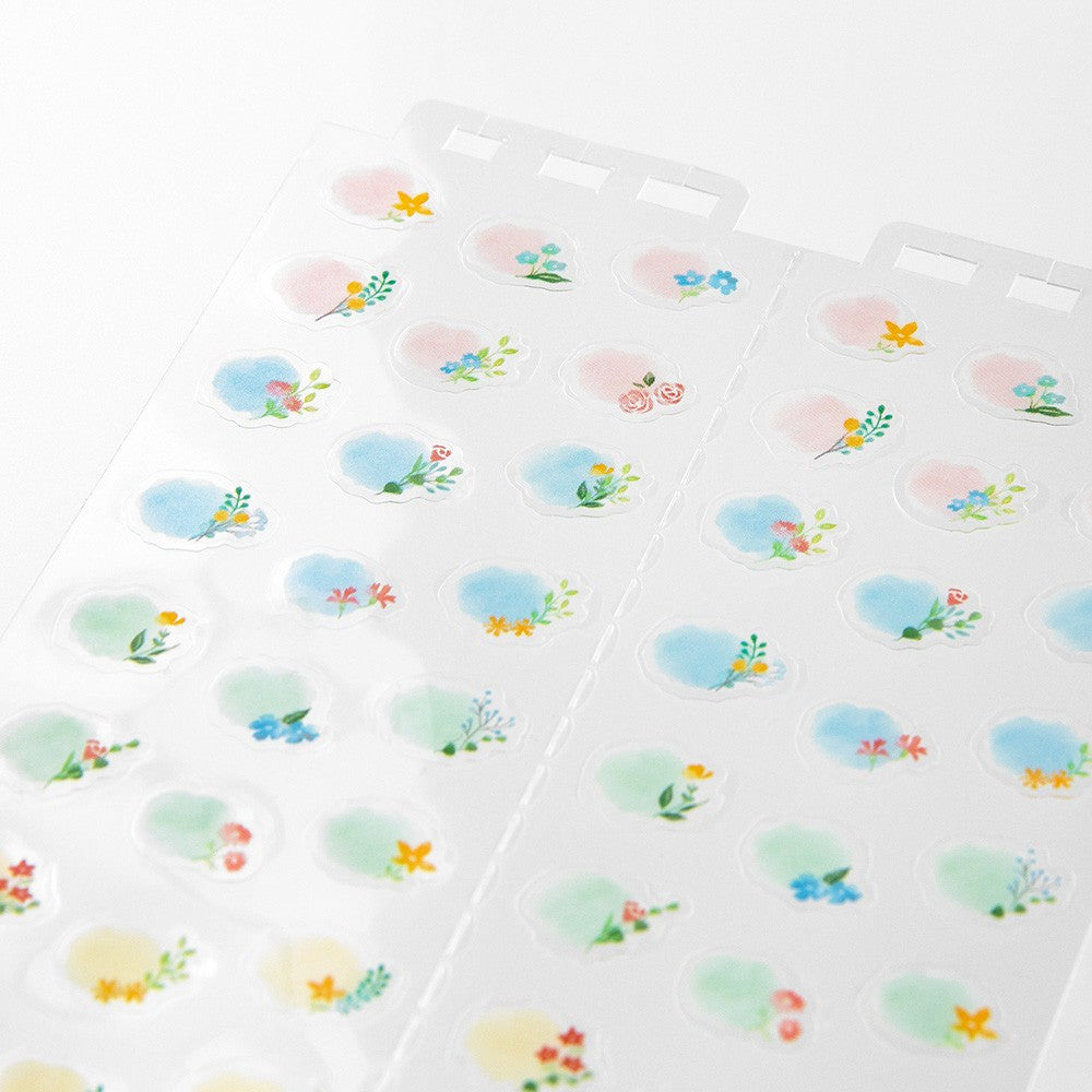 Midori Sticker Calendar M Flowers