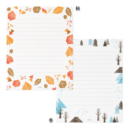 Midori 512 Stationery Four Seasons Plants