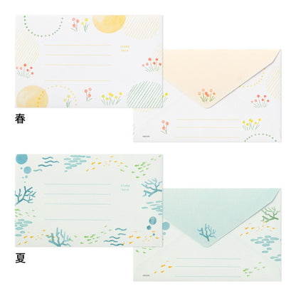 Midori 512 Stationery Four Seasons Plants