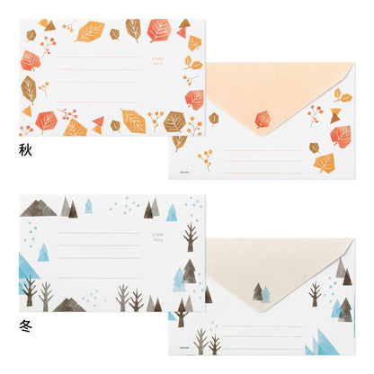 Midori 512 Stationery Four Seasons Plants