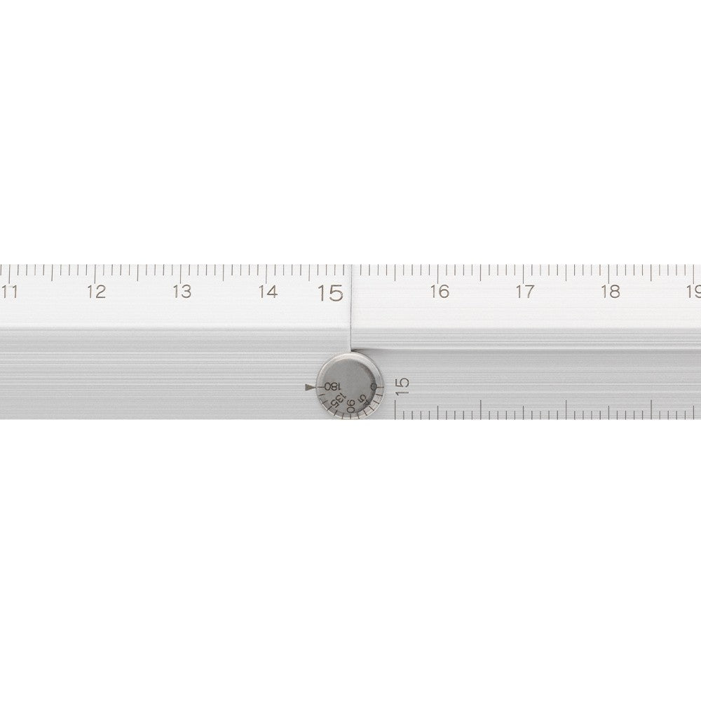 Midori 30cm Foldable Aluminium Ruler Silver