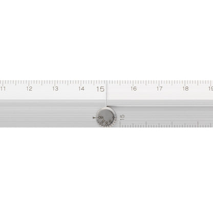 Midori 30cm Foldable Aluminium Ruler Silver