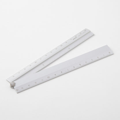 Midori 30cm Foldable Aluminium Ruler Silver