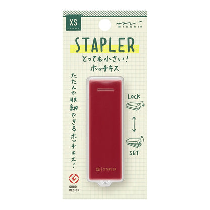 Zszywacz do papieru Midori XS Czerwony