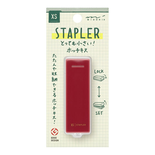 Midori XS Red Stapler