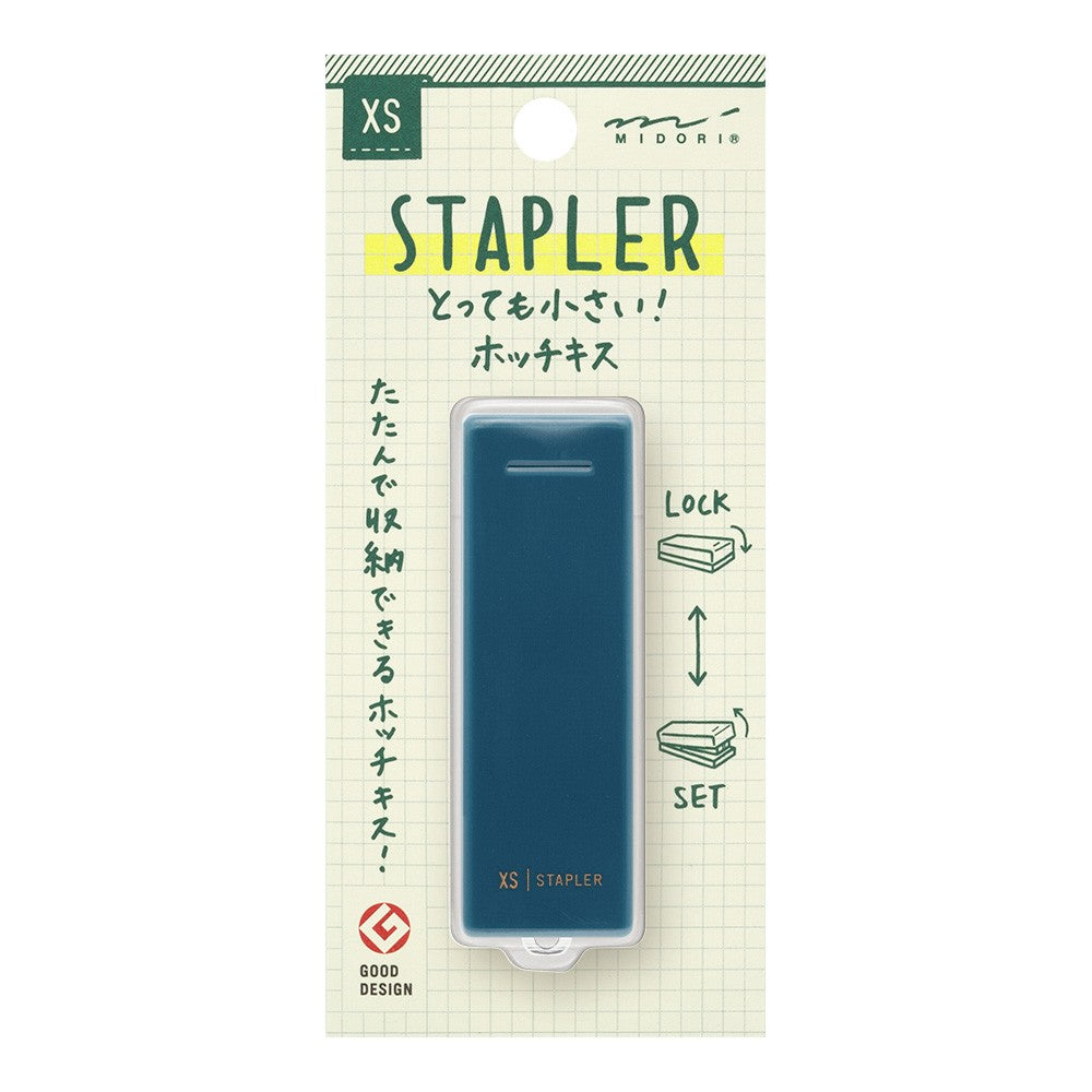 Midori XS Navy Blue Stapler