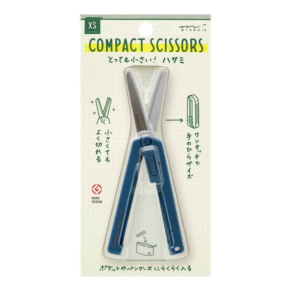 Midori XS Foldable Scissors Navy