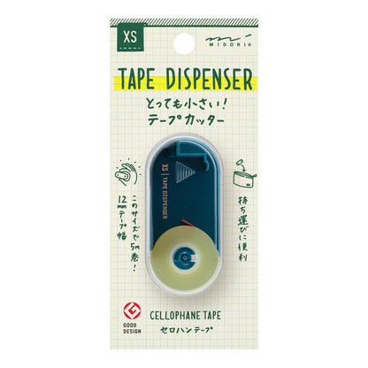 Midori XS Navy Blue Adhesive Tape Dispenser