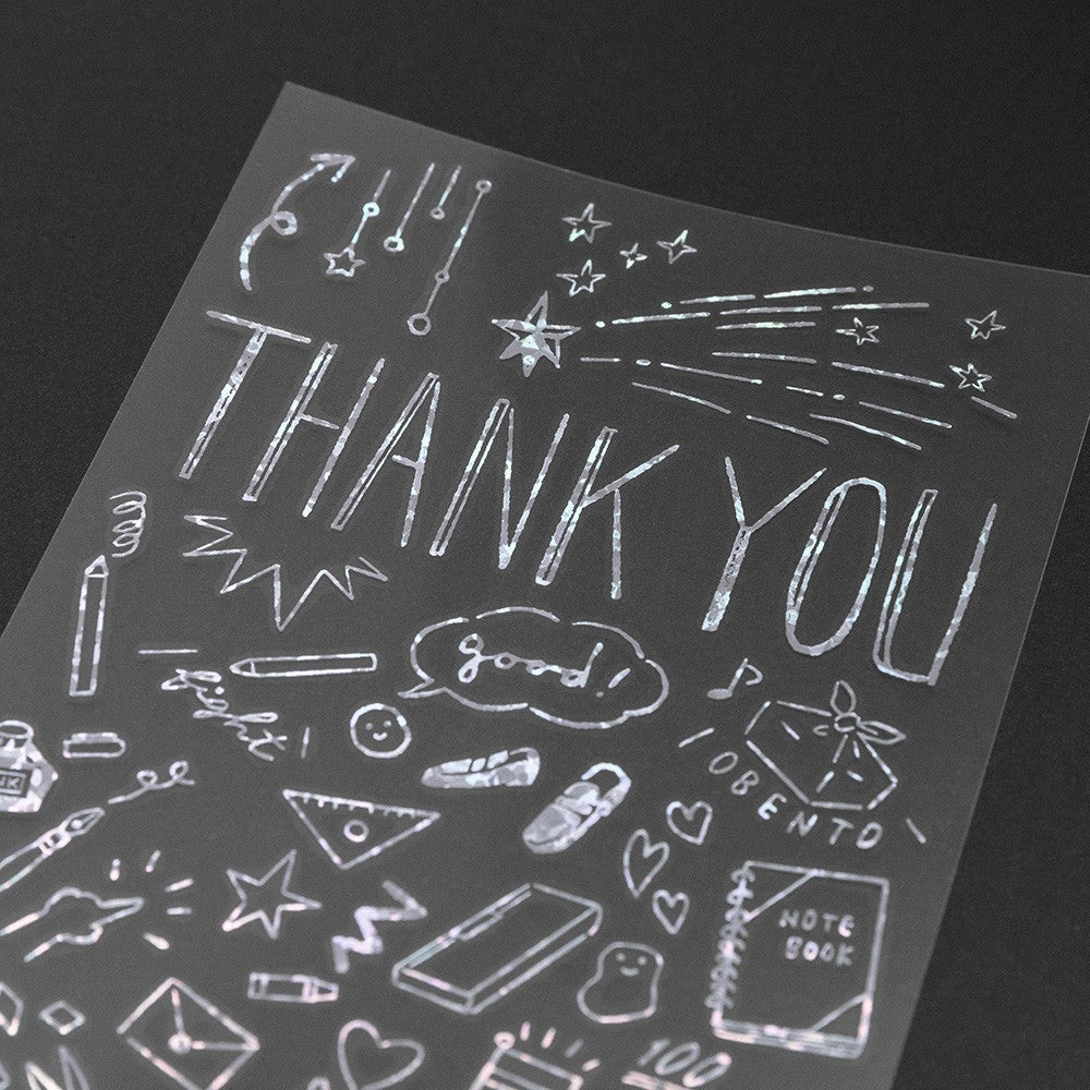 Midori Transfer Stickers Thank You School
