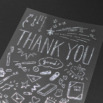 Midori Transfer Stickers Thank You School