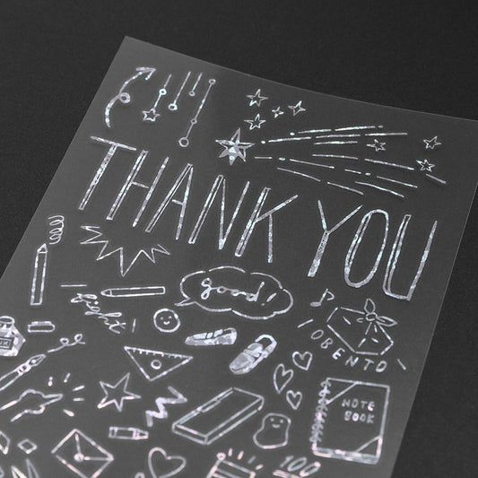 Midori Transfer Stickers Thank You School