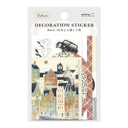 Midori Decorative Stickers | Black