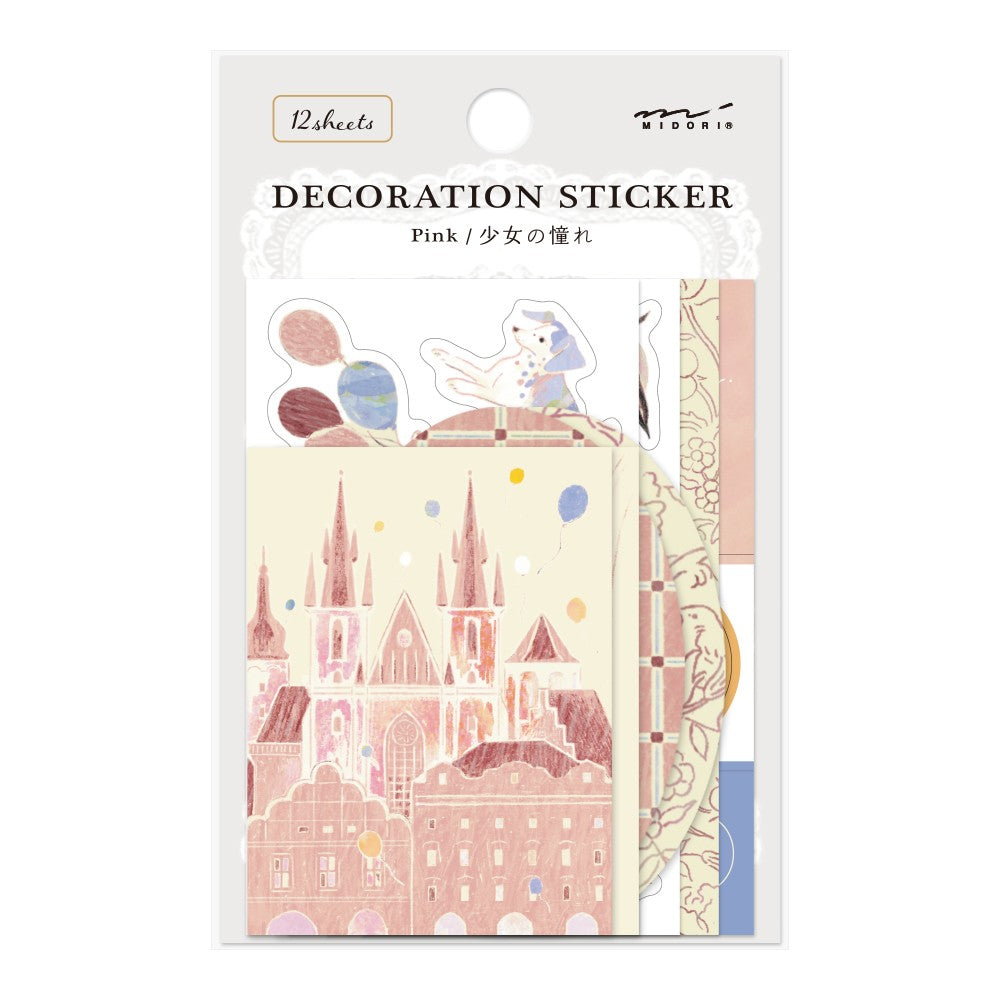 Midori Decorative Stickers | Pink