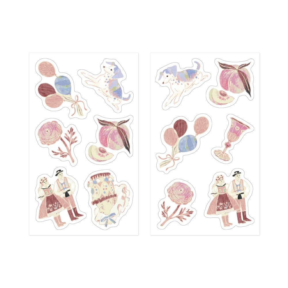 Midori Decorative Stickers | Pink