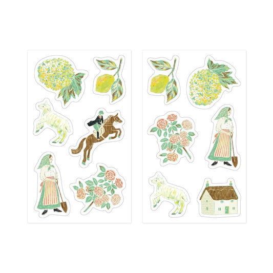 Midori Decorative Stickers | Yellow-Green