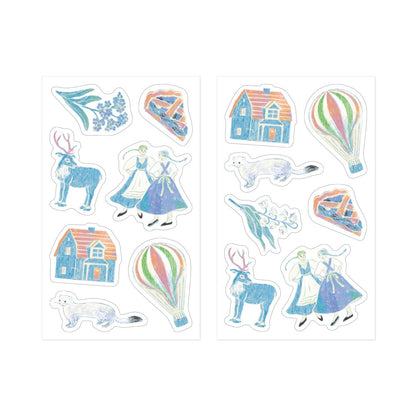 Midori Decorative Stickers | Light blue