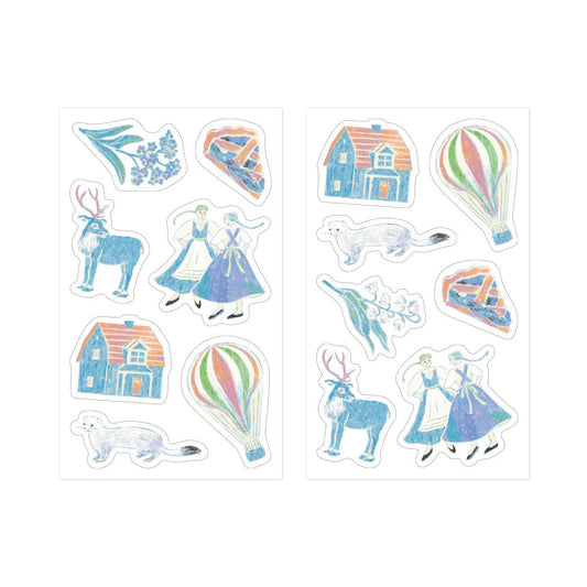 Midori Decorative Stickers | Light blue