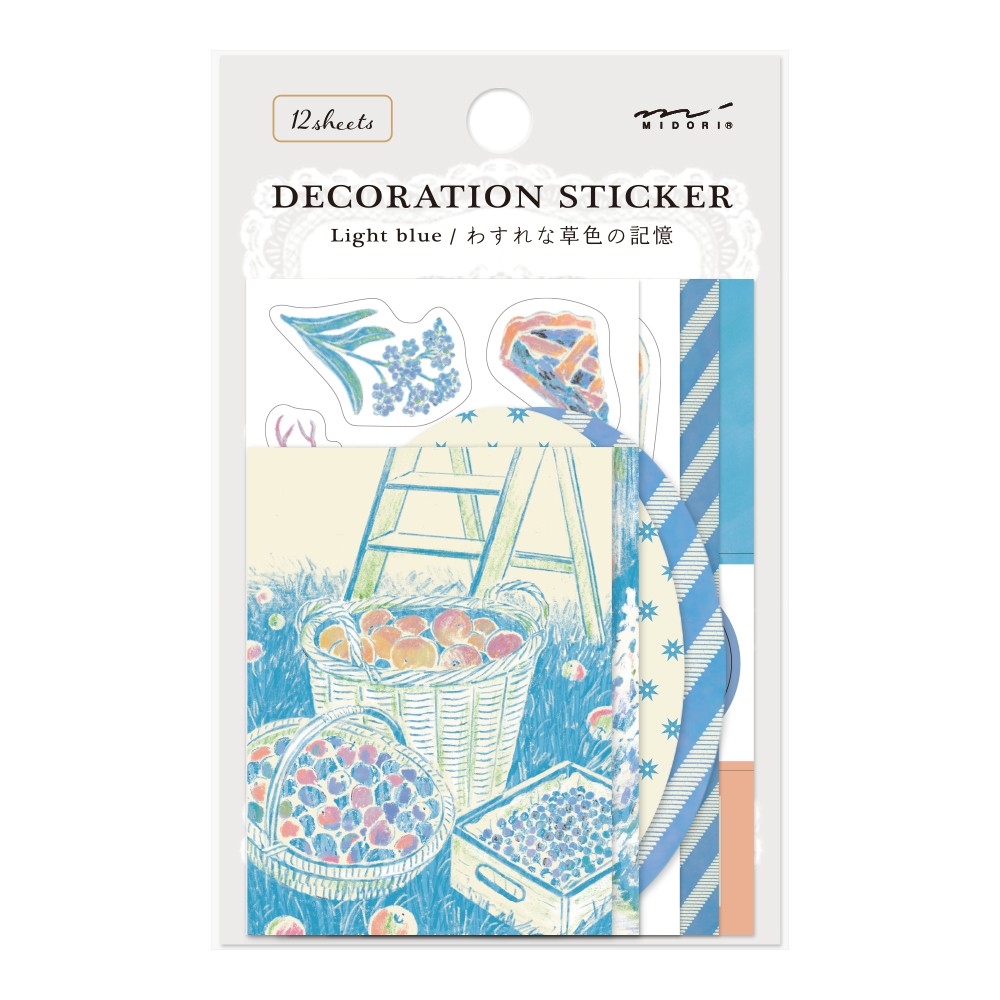 Midori Decorative Stickers | Light blue