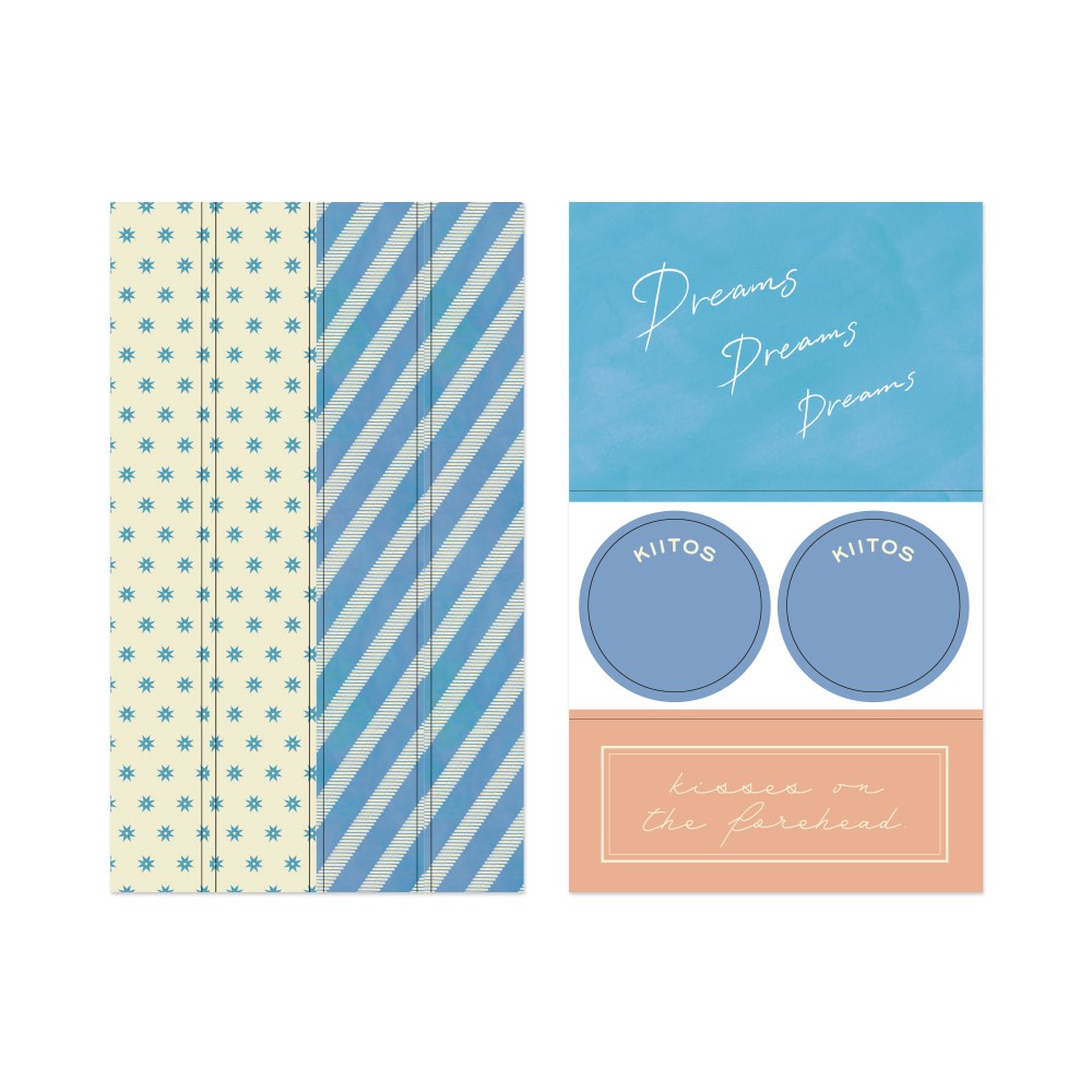 Midori Decorative Stickers | Light blue