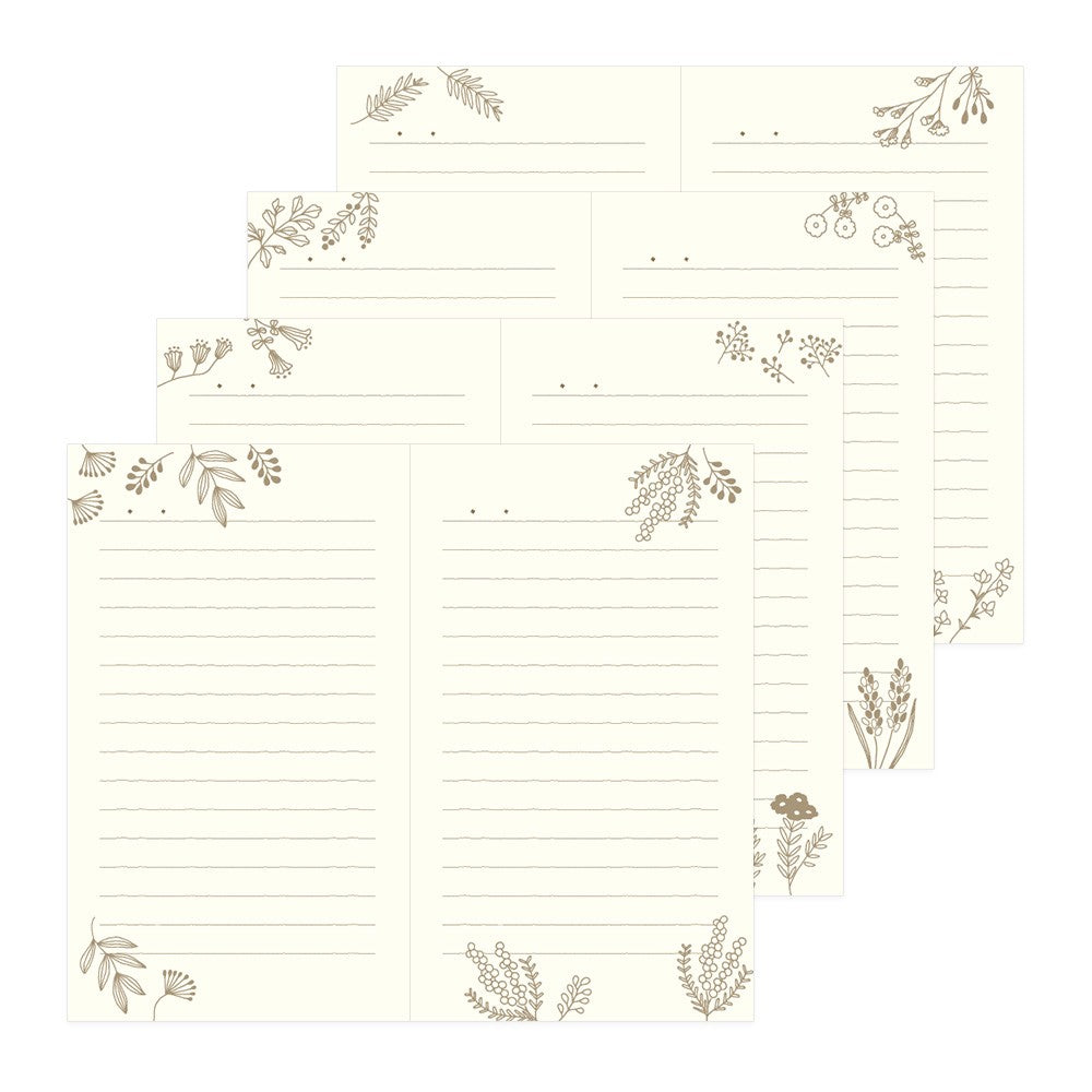 Midori Diary 1 Day 1 Page | Flowers