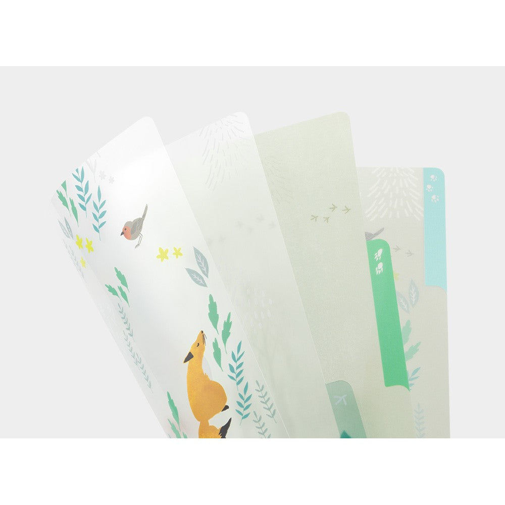Midori Three Pocket Folder A4 | Nordic Animals