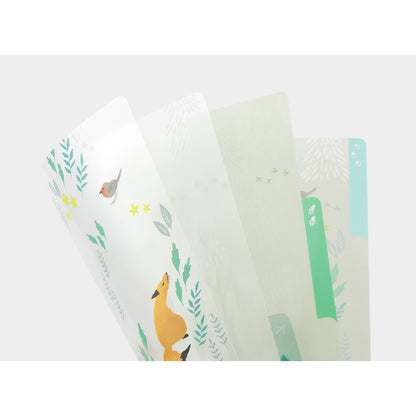 Midori Three Pocket Folder A4 | Nordic Animals