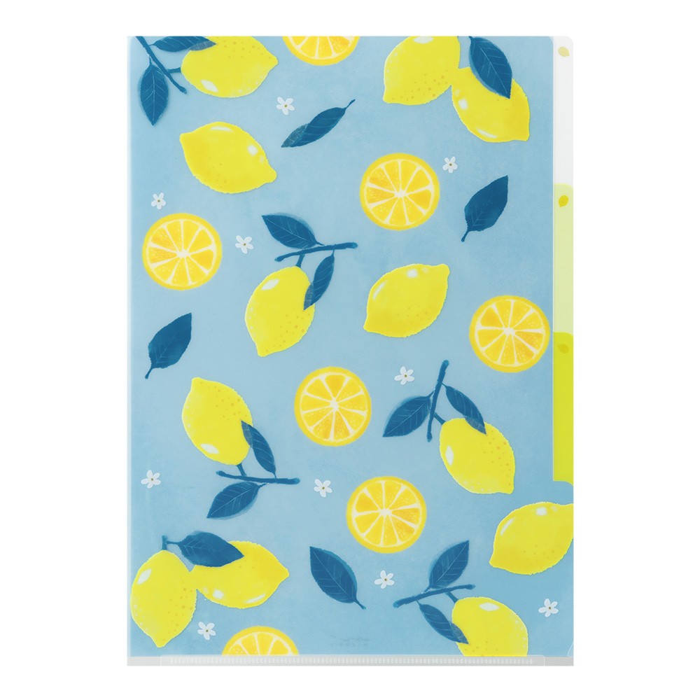 Folder Midori Trzy Kieszonki A4 | Lemon