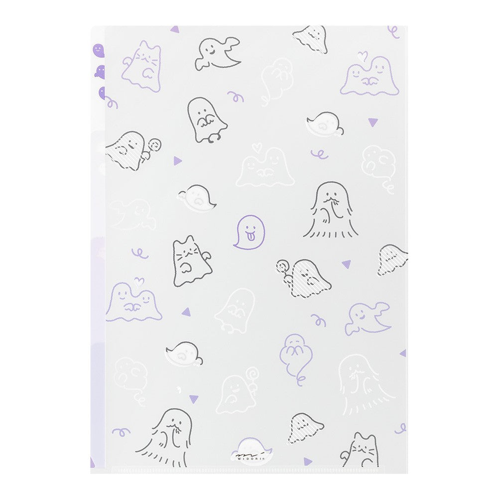 Midori Three Pocket Folder A4 | Ghost
