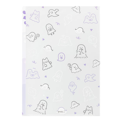 Midori Three Pocket Folder A4 | Ghost