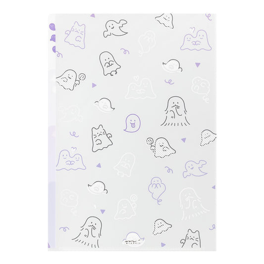 Midori Three Pocket Folder A4 | Ghost