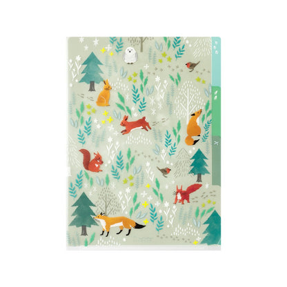 Folder Midori Trzy Kieszonki A5 | Nordic Animals