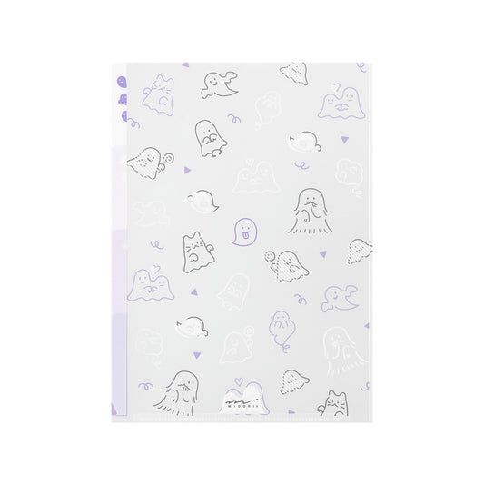 Midori A5 Three Pocket Folder | Ghost