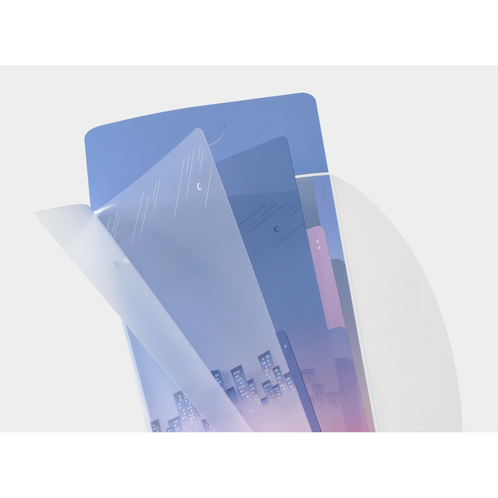 Midori Three-Pocket A5 Slim Folder with Flap | City Pop