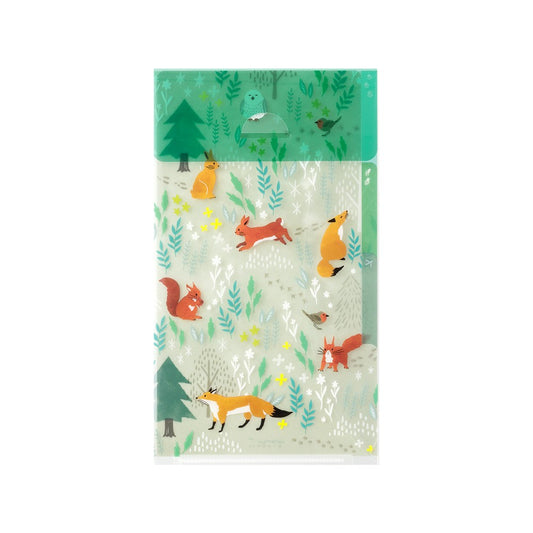 Folder Midori Trzy Kieszonki A5 Slim z klapką | Nordic Animals