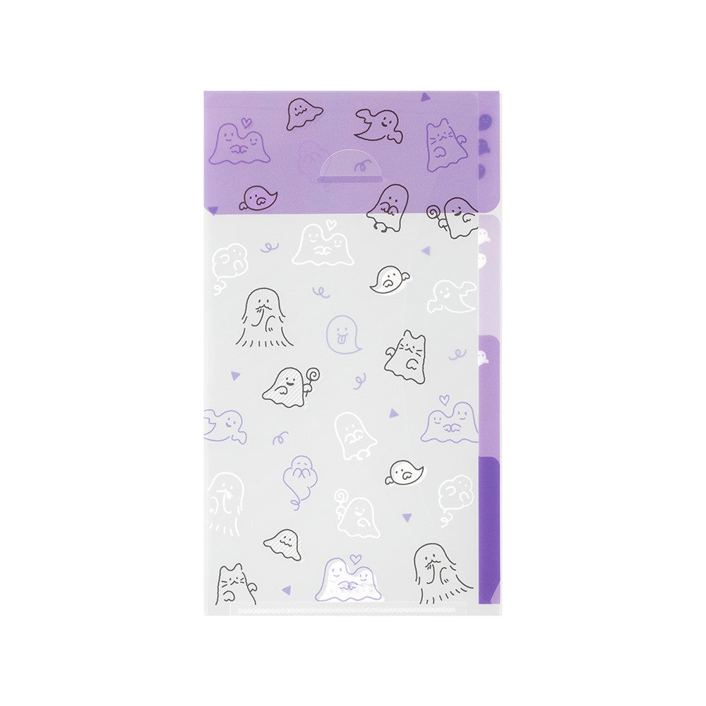 Folder Midori Trzy Kieszonki A5 Slim z klapką | Ghost