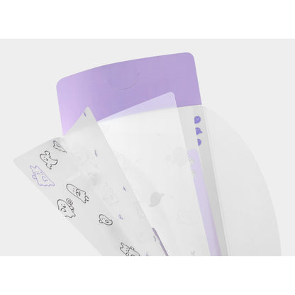 Folder Midori Trzy Kieszonki A5 Slim z klapką | Ghost
