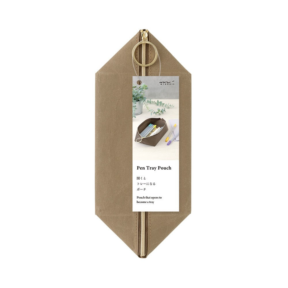 Piórnik Midori Pen Tray Pouch | Brązowy