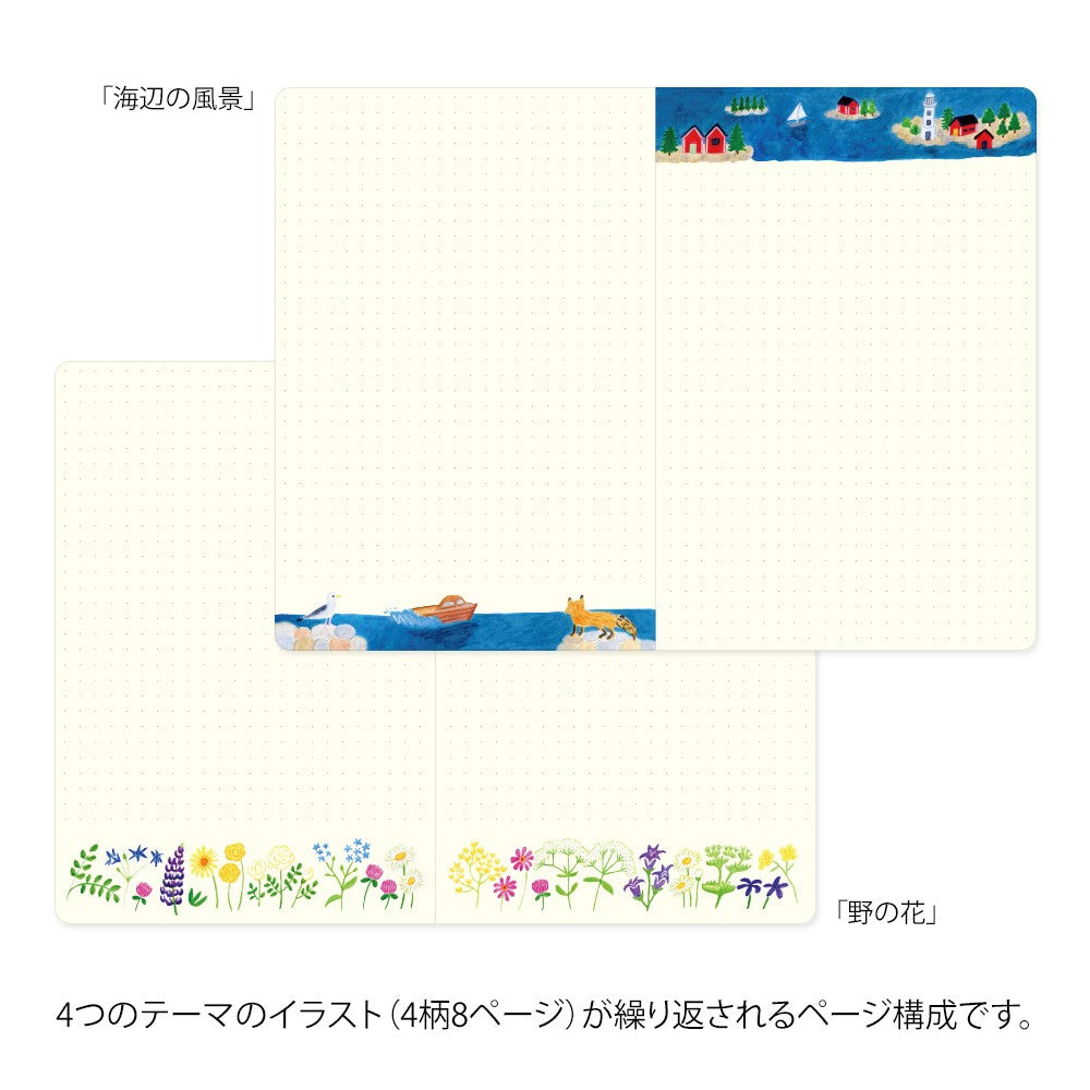 Notatnik Midori Yuru Log B6 | Skandynawia